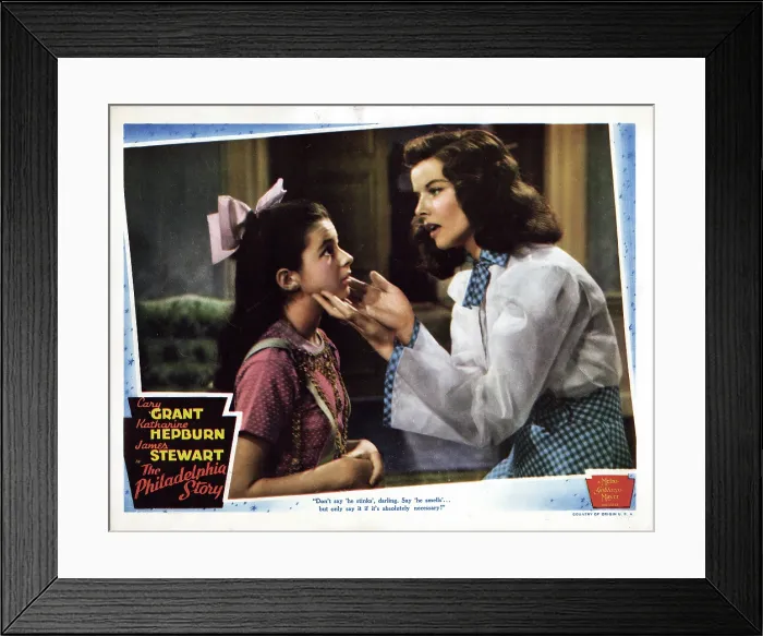 Framed Print : THE PHILADELPHIA STORY, from left, Virginia Weidler, Katharine Hepburn, 1940
