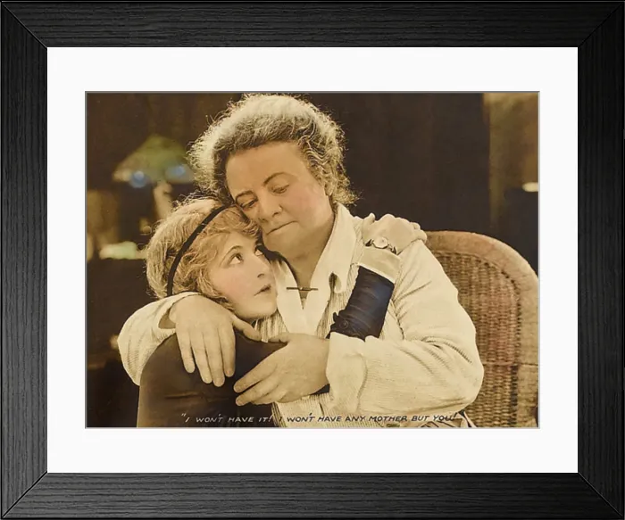 Framed Print : A GIRL NAMED MARY, l-r: Marguerite Clark, Aggie Herring on lobbycard, 1919 Framed Print : A GIRL NAMED MARY, l-r: Marguerite Clark, Aggie Herring on lobbycard, 1919