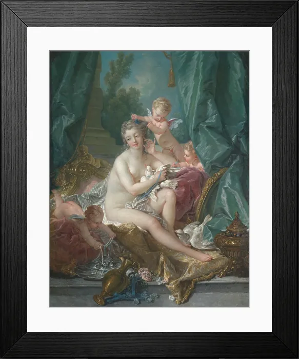Framed Print : THE TOILET OF VENUS, by François Boucher, 1751, French painting, oil on canvas