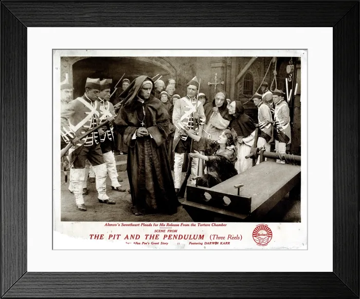 Framed Print : THE PIT AND THE PENDULUM, 1913 Framed Print : THE PIT AND THE PENDULUM, 1913