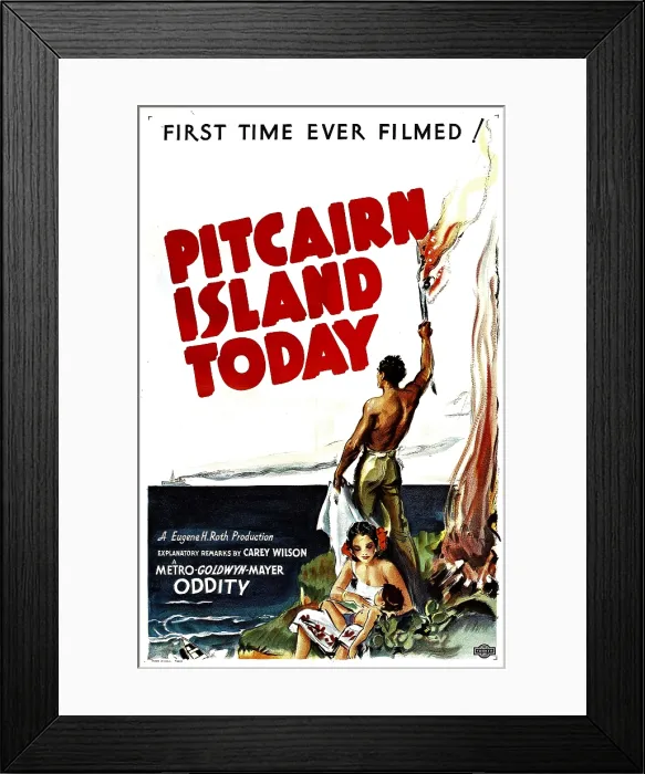 Framed Print : PITCAIRN ISLAND TODAY, 1935