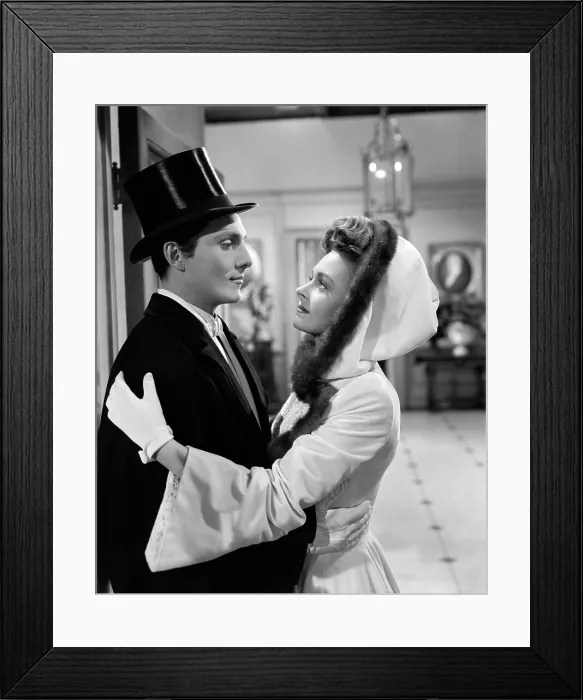 Framed Print : THE PICTURE OF DORIAN GRAY, Hurd Hatfield, Donna Reed, 1945
