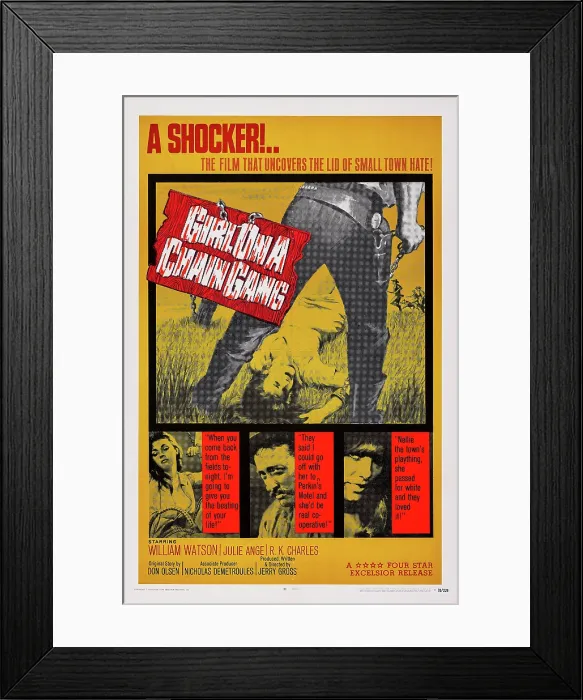 Framed Print : GIRL ON A CHAIN GANG, US poster art, Arlene Farber, (right), 1965