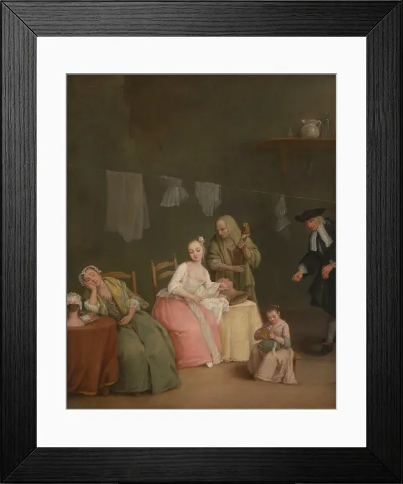 Framed Print : THE LETTER, by Pietro Longhi, 1746, Italian painting, oil on canvas Framed Print : THE LETTER, by Pietro Longhi, 1746, Italian painting, oil on canvas