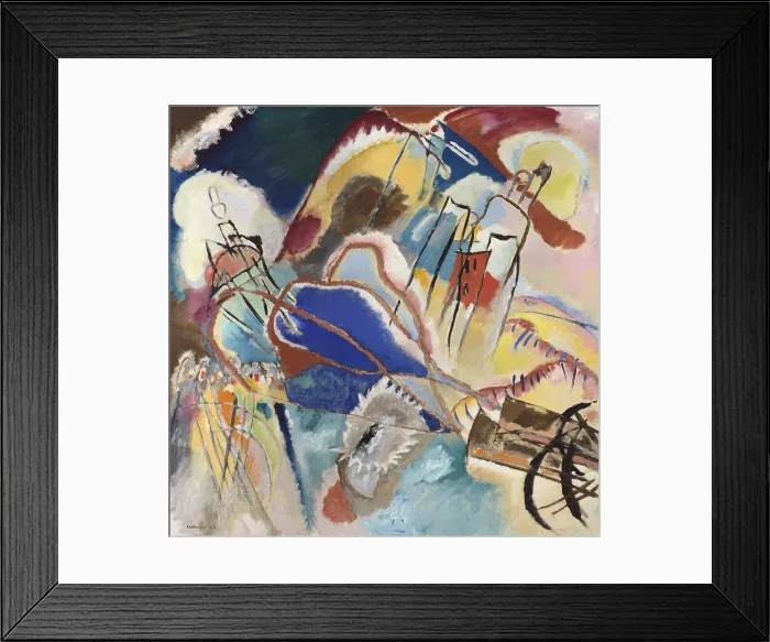 Framed Print : Improvisation No. 30 (Cannons), 1913, by Vasily Kandinsky, 1866-1944, Russian born, German and French resident, abstract painting, oil on canvas