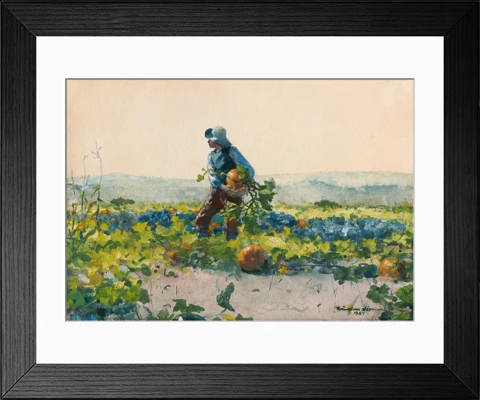 Framed Print : For to Be a Farmers Boy, by Winslow Homer, 1836-1910, American, realist painting, watercolor and pencil on paper Framed Print : For to Be a Farmers Boy, by Winslow Homer, 1836-1910, American, realist painting, watercolor and pencil on paper