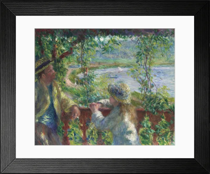 Framed Print : Near the Lake, 1879-1880, by Pierre-Auguste Renoir, 1841-1919, French Impressionist painting, Impressionism, oil on canvas Framed Print : Near the Lake, 1879-1880, by Pierre-Auguste Renoir, 1841-1919, French Impressionist painting, Impressionism, oil on canvas