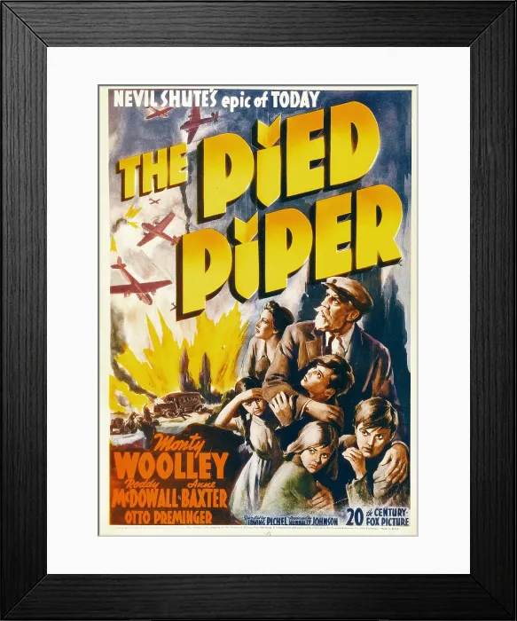 Framed Print : THE PIED PIPER, from left: Anne Baxter, Monty Woolley, Roddy McDowall, 1942, TM and Copyright 20th Century Fox Film Corp. All rights reserved. / courtesy Everett Collection