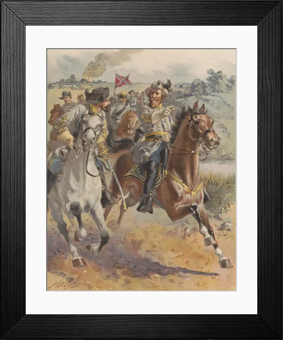 Framed Print : US Civil War, Peninsula Campaign, Seven Days Battles, June 25-July 1, 1862. General J.E.B Framed Print : US Civil War, Peninsula Campaign, Seven Days Battles, June 25-July 1, 1862. General J.E.B