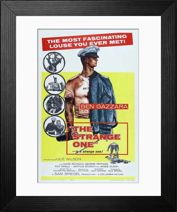 Framed Print : THE STRANGE ONE, US poster art, Ben Gazzara, 1957 Framed Print : THE STRANGE ONE, US poster art, Ben Gazzara, 1957