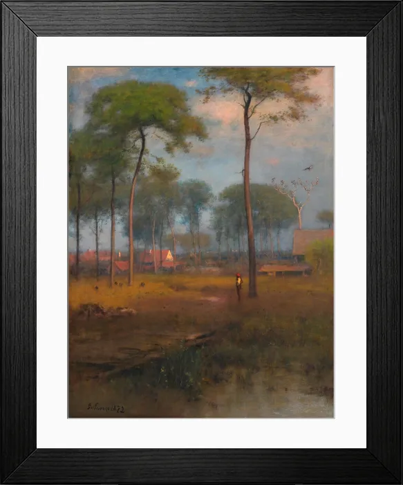 Framed Print : Early Morning, Tarpon Springs, Florida, 1892, by George Inness, 1825-1894, American landscape painting, oil on canvas. (BSLOC_2023_2_6)
