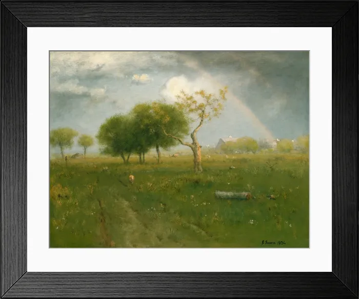 Framed Print : After a Summer Shower, 1894, by George Inness, 1825-1894, American landscape painting, oil on canvas Framed Print : After a Summer Shower, 1894, by George Inness, 1825-1894, American landscape painting, oil on canvas