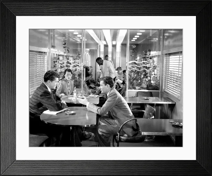 Framed Print : STRANGERS ON A TRAIN, Farley Granger, Robert Walker, 1951