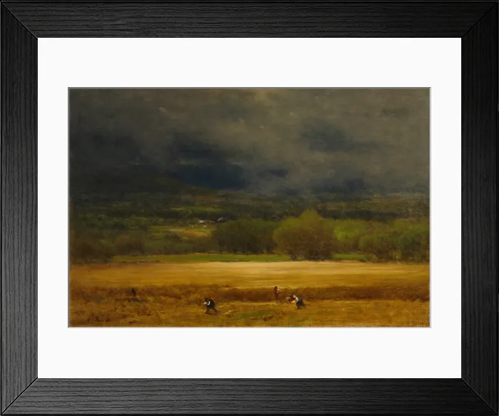 Framed Print : The Wheat Field, 1875-77, by George Inness, 1825-1894, American landscape painting, oil on canvas. Over time, Innesss work became increasingly free and expressive Framed Print : The Wheat Field, 1875-77, by George Inness, 1825-1894, American landscape painting, oil on canvas. Over time, Innesss work became increasingly free and expressive