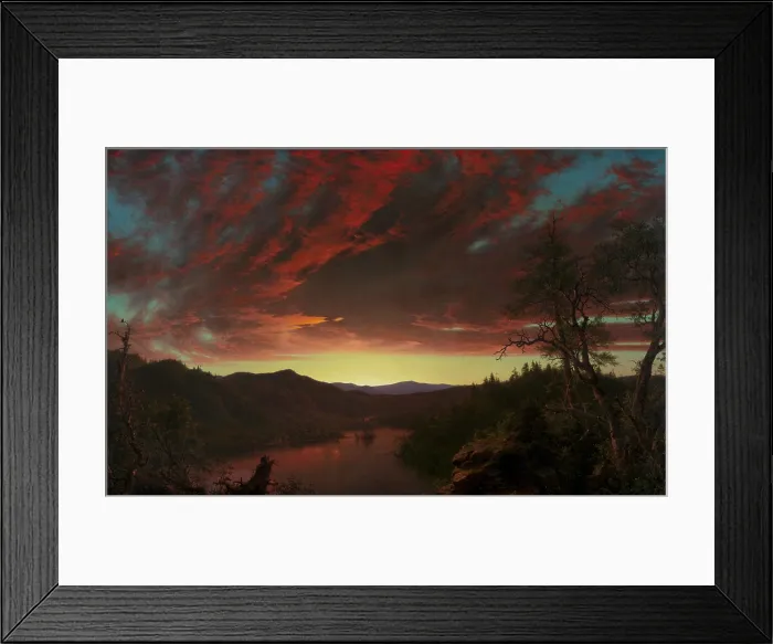 Framed Print : Twilight in the Wilderness, 1860, by Frederic Edwin Church, 1826-1900, American landscape painting, oil on canvas Framed Print : Twilight in the Wilderness, 1860, by Frederic Edwin Church, 1826-1900, American landscape painting, oil on canvas