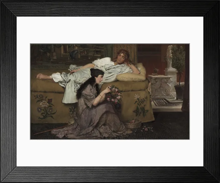 Framed Print : Glaucus and Nydia, 1867, by Lawrence Tadema-Alma, 1836-1912
