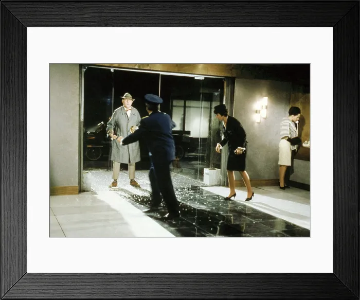 Framed Print : PLAYTIME, Jacques Tati (left), 1967