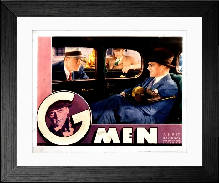 Framed Print : G-MEN, James Cagney, 1935