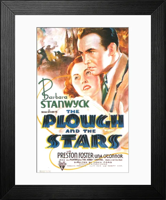 Framed Print : THE PLOUGH AND THE STARS, US poster, Barbara Stanwyck, Preston Foster, 1936