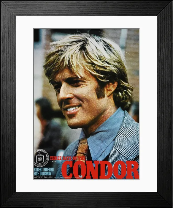 Framed Print : THREE DAYS OF THE CONDOR, Japanese poster, Robert Redford, 1975 Framed Print : THREE DAYS OF THE CONDOR, Japanese poster, Robert Redford, 1975
