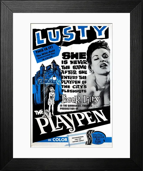Framed Print : THE PLAYPEN, Tiger Lilly, 1967 Framed Print : THE PLAYPEN, Tiger Lilly, 1967