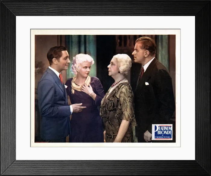 Framed Print : PLATINUM BLONDE, from left, Robert Williams, Jean Harlow, Louise Closser Hale, Reginald Owen, 1931 Framed Print : PLATINUM BLONDE, from left, Robert Williams, Jean Harlow, Louise Closser Hale, Reginald Owen, 1931