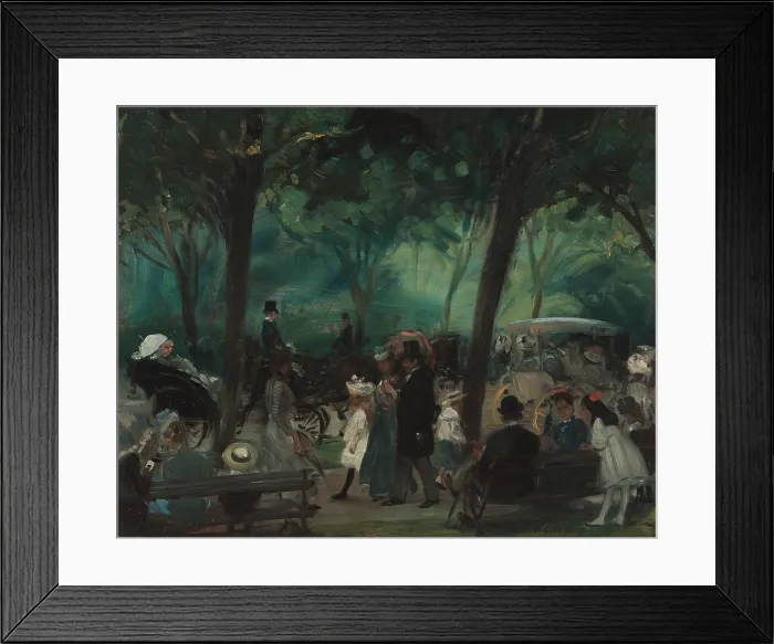 Framed Print : The Drive, Central Park, 1905, by William Glackens, 1870-1938, American impressionist painting, oil on canvas Framed Print : The Drive, Central Park, 1905, by William Glackens, 1870-1938, American impressionist painting, oil on canvas