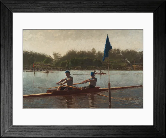 Framed Print : The Biglin Brothers Turning the Stake, 1873, by Thomas Eakins, 1844-1916, Philadelphia, American realist painting, oil on canvas Framed Print : The Biglin Brothers Turning the Stake, 1873, by Thomas Eakins, 1844-1916, Philadelphia, American realist painting, oil on canvas