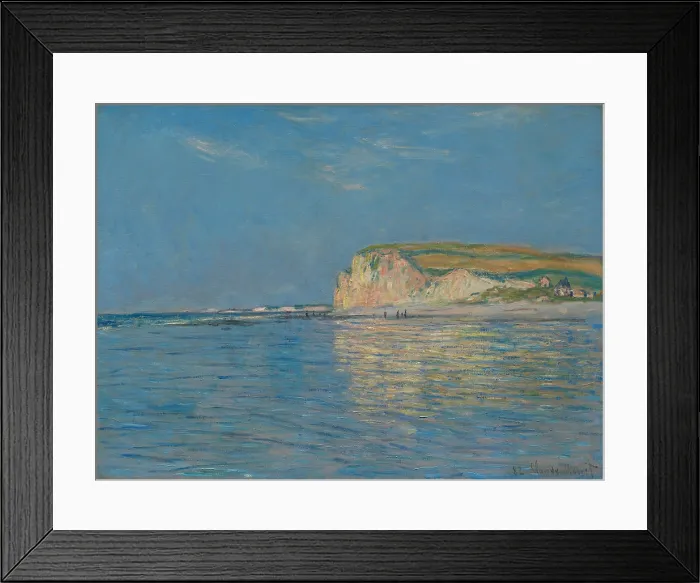 Framed Print : Low Tide at Pourville, near Dieppe, 1882, by Claude Monet, 1840-1926, French Impressionist painting, oil on canvas