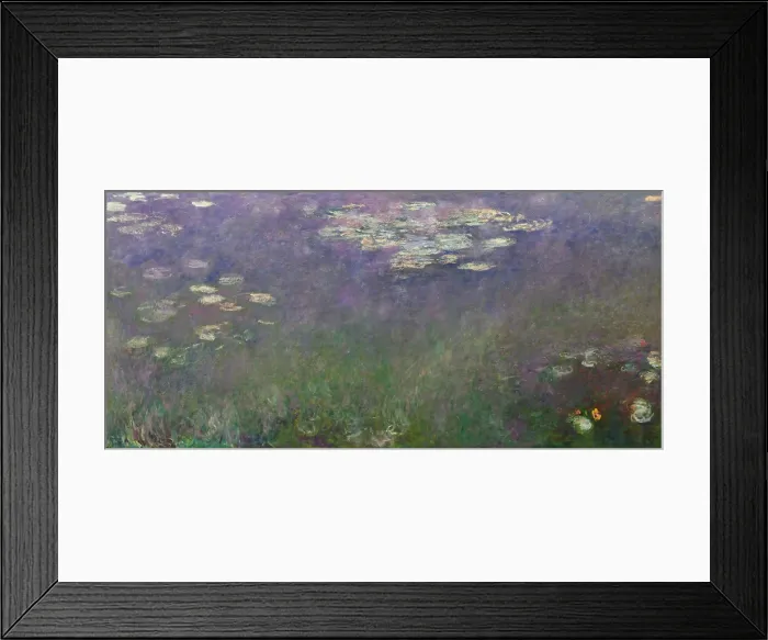 Framed Print : Water Lilies (Agapanthus), c.1915-26, Claude Monet, 1840-1926, French Impressionist painting, oil on canvas. (BSLOC_2023_3_42)