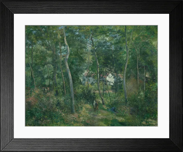Framed Print : Edge of the Woods Near LHermitage, Pontoise, 1879, by Camille Pissarro, 1830-1903, French impressionist painting, oil on canvas Framed Print : Edge of the Woods Near LHermitage, Pontoise, 1879, by Camille Pissarro, 1830-1903, French impressionist painting, oil on canvas