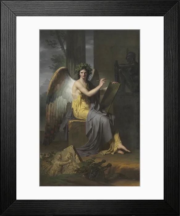 Framed Print : Clio, Muse of History, 1800, by Charles Meynier, 1768-1832, French painting, oil on canvas