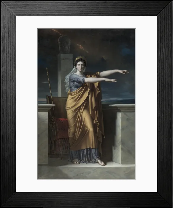 Framed Print : Polyhymnia, Muse of Eloquence, 1800, by Charles Meynier, 1768-1832, French painting, oil on canvas. She was the muse of sacred poetry, sacred hymn, dance, and eloquence Framed Print : Polyhymnia, Muse of Eloquence, 1800, by Charles Meynier, 1768-1832, French painting, oil on canvas. She was the muse of sacred poetry, sacred hymn, dance, and eloquence
