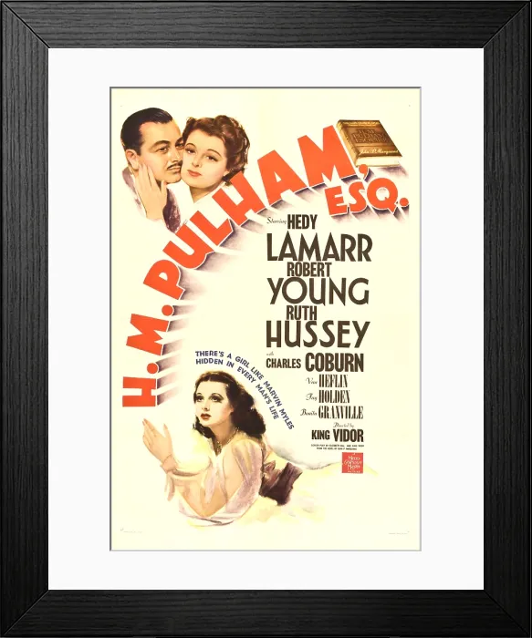 Framed Print : H.M. PULHAM, ESQ. top from left: Robert Young, Hedy Lamarr, bottom: Ruth Hussey, 1941 Framed Print : H.M. PULHAM, ESQ. top from left: Robert Young, Hedy Lamarr, bottom: Ruth Hussey, 1941
