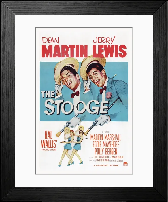 Framed Print : THE STOOGE, US poster art, from left: Dean Martin, Jerry Lewis, 1952