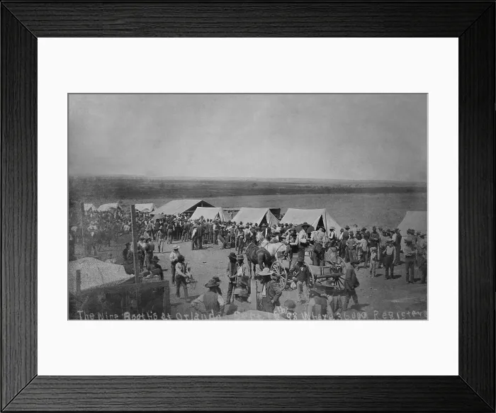 Framed Print : Booths at Orlando, Oklahoma Territory, Sept. 15, 1893 Framed Print : Booths at Orlando, Oklahoma Territory, Sept. 15, 1893