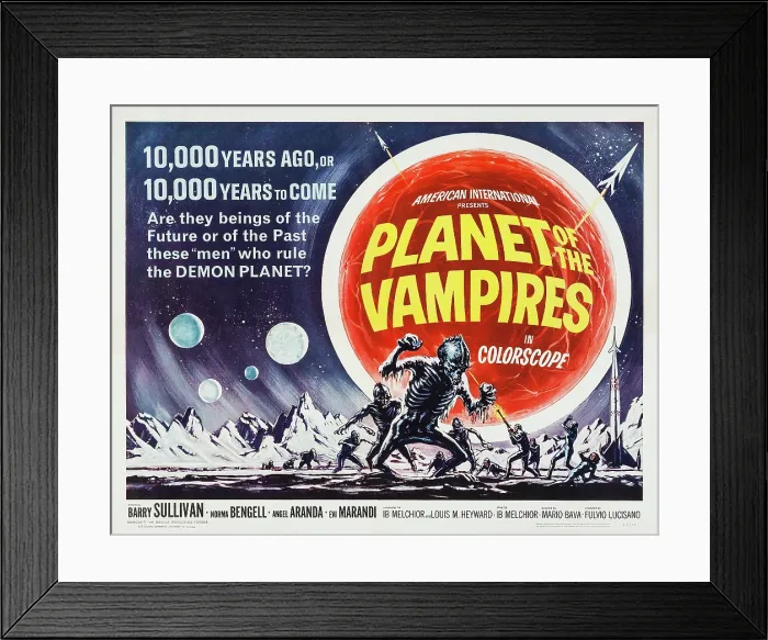 Framed Print : PLANET OF THE VAMPIRES, (aka TERRORE NELLO SPAZIO), US poster art, 1965 Framed Print : PLANET OF THE VAMPIRES, (aka TERRORE NELLO SPAZIO), US poster art, 1965