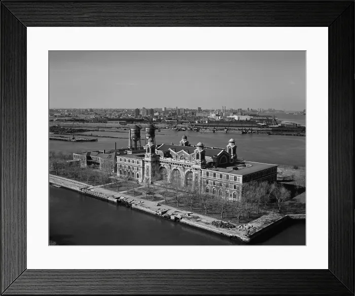 Framed Print : The Main Building of Ellis Island opened in Dec. 1990 Framed Print : The Main Building of Ellis Island opened in Dec. 1990