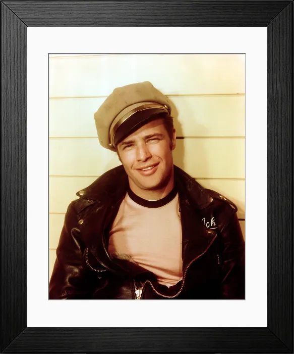 Framed Print : THE WILD ONE, Marlon Brando, 1954