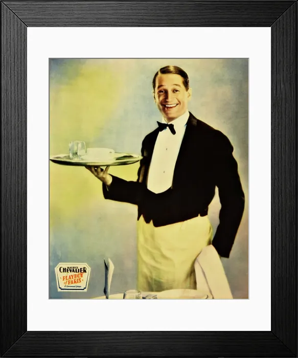 Framed Print : PLAYBOY OF PARIS, US poster art, Maurice Chevalier, 1930 Framed Print : PLAYBOY OF PARIS, US poster art, Maurice Chevalier, 1930