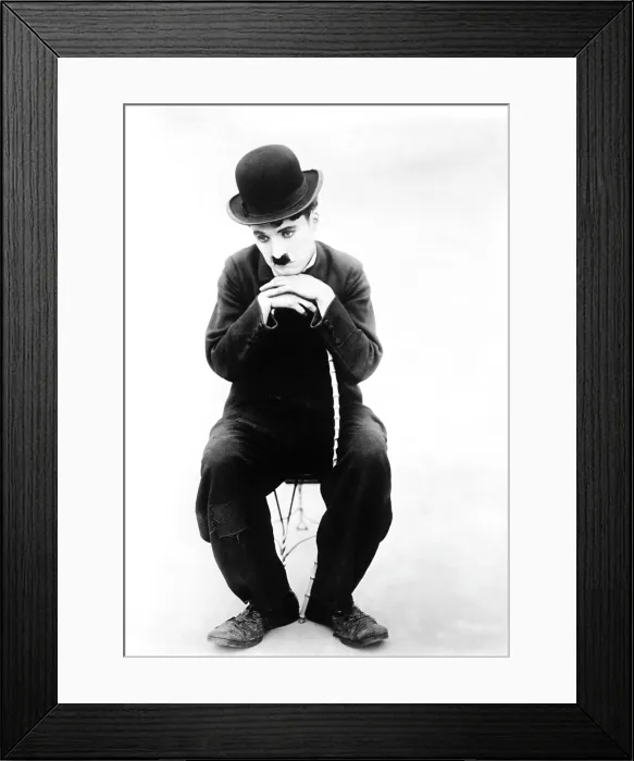 Framed Print : THE TRAMP, (aka CHARLIE ON THE FARM; CHARLIE THE HOBO; CHARLIE THE TRAMP), Charlie Chaplin, (aka, Charles Chaplin), 1915