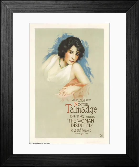 Framed Print : THE WOMAN DISPUTED, Norma Talmadge, 1928