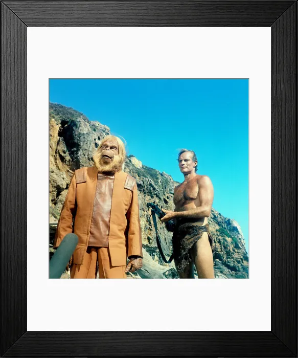 Framed Print : PLANET OF THE APES, Maurice Evans, Charlton Heston, 1968, TM & Copyright (c) 20th Century Fox Film Corp. All rights reserved