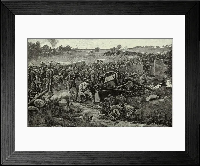 Framed Print : US Civil War. 2nd Battle of Manassas, also called 2nd Battle of Bull Run, August 28-30, 1862