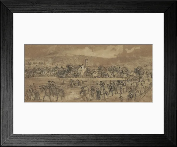 Framed Print : US Civil War. Battle of Antietam, also called Battle of Sharpsburg, Sept. 17, 1862