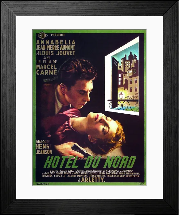 Framed Print : HOTEL DU NORD, French poster art, from top: Jean-Pierre Aumont, Annabella, 1938