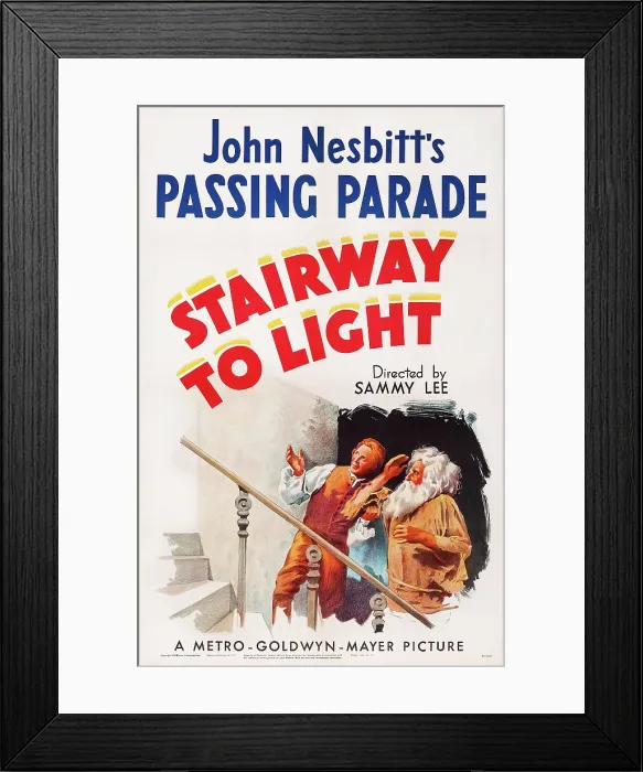 Framed Print : STAIRWAY TO LIGHT, (aka PASSING PARADE NO. 54: STAIRWAY TO LIGHT), US poster art, 1945