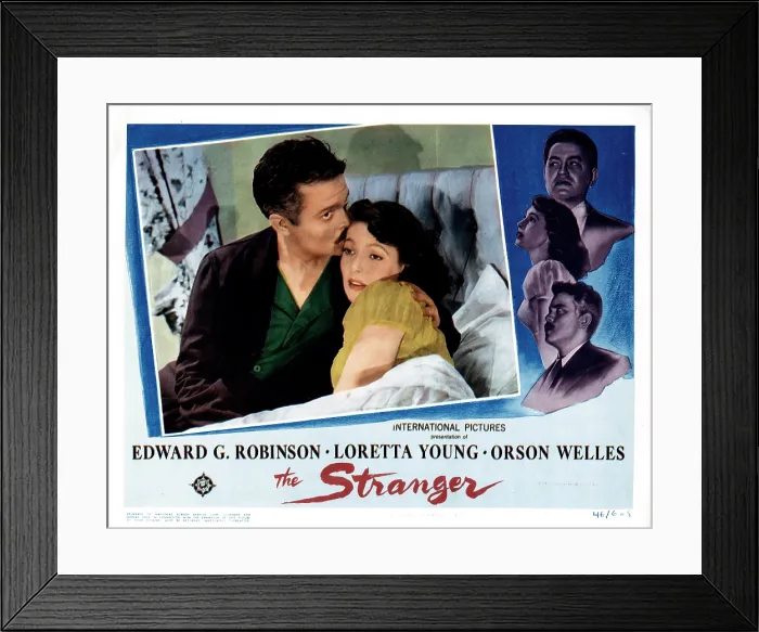 Framed Print : THE STRANGER, Orson Welles, Loretta Young, 1946 Framed Print : THE STRANGER, Orson Welles, Loretta Young, 1946