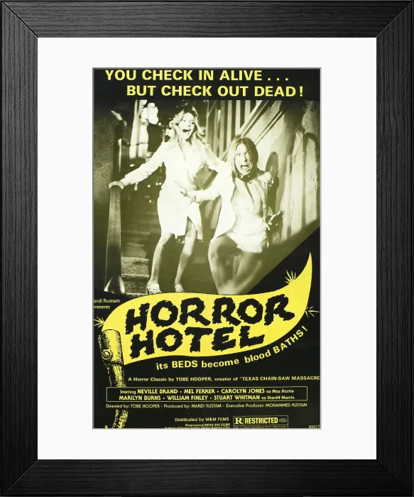 Framed Print : EATEN ALIVE, (aka HORROR HOTEL), poster art, 1977 Framed Print : EATEN ALIVE, (aka HORROR HOTEL), poster art, 1977