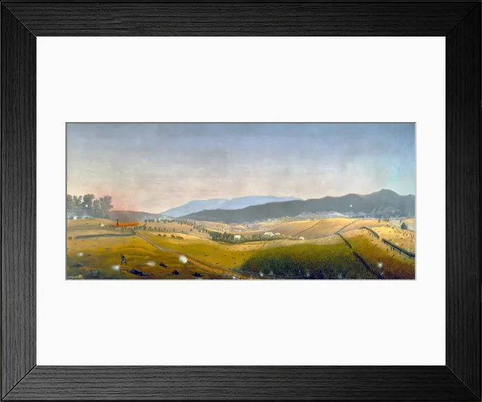 Framed Print : US Civil War. Battle of Antietam, also called Battle of Sharpsburg, Sept. 17, 1862. A FATEFUL TURN, a painting by Captain James Hope, of the 2nd Vermont Infantry Framed Print : US Civil War. Battle of Antietam, also called Battle of Sharpsburg, Sept. 17, 1862. A FATEFUL TURN, a painting by Captain James Hope, of the 2nd Vermont Infantry